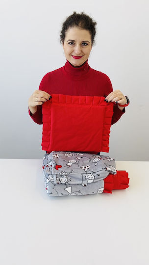 Stroller Bedding Set Stroller Red Blanket, Lightweight Bag, And Pillow