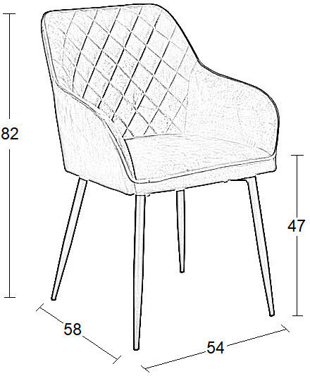 Siena Bergère Grey 68x56x56cm