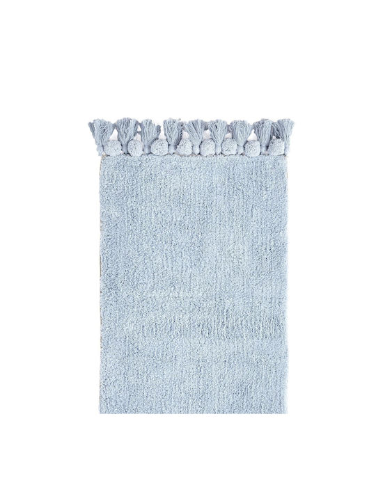 Nima Badematte Baumwolle Rechteckig Fresh Soft Blue Light Blue 50x80cm