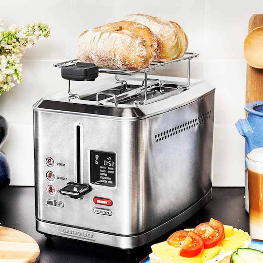 Gastroback Digital 2S Φρυγανιέρα 2 Θέσεων 950W Inox