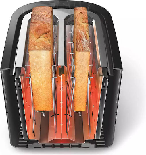 Philips Viva Collection Φρυγανιέρα 2 Θέσεων 1000W Inox