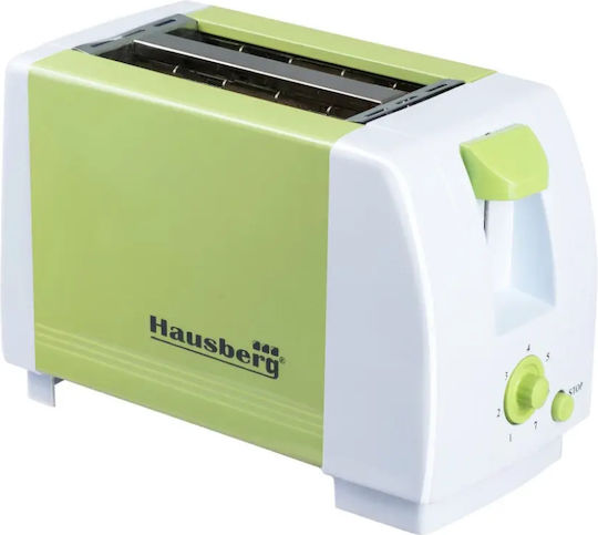Hausberg Prăjitor de pâine 2 sloturi 750W Verde