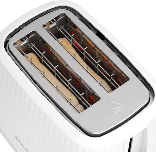 Russell Hobbs Prăjitor de pâine 2 sloturi 800W Alb