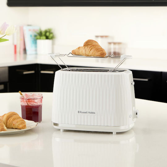 Russell Hobbs Prăjitor de pâine 2 sloturi 800W Alb