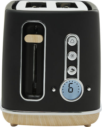 Haden Toaster 2 Slots 815W Black