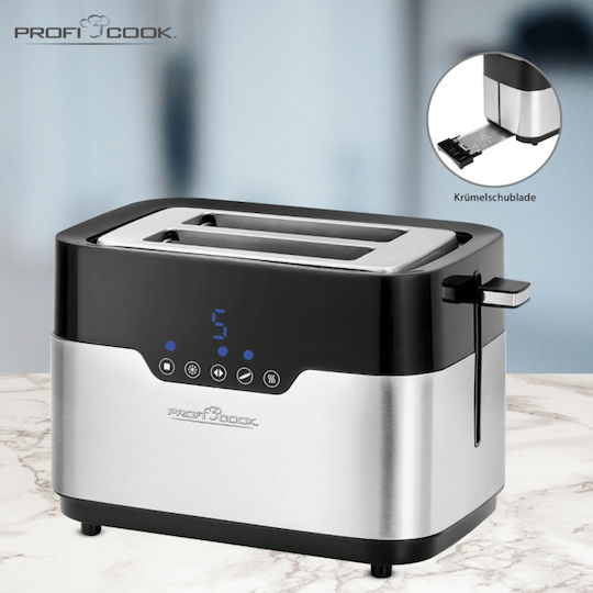 Profi Cook Φρυγανιέρα 2 Θέσεων 920W Μαύρη