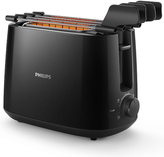 Philips Toaster 2 Slots 650W Black