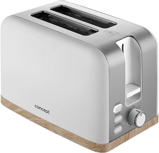 Concept Toaster 2 Schlitze 930W Weiß