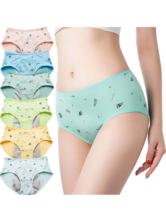 Βαμβακερά Femei Slip MultiPack Multicolored