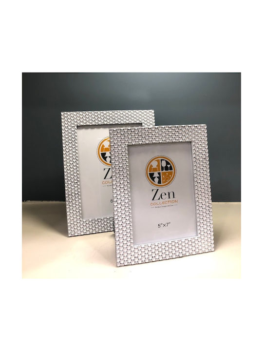 Zen Collection Κορνίζα Πλαστική με Λευκό Πλαίσιο