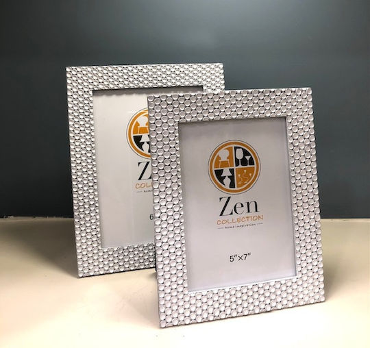 Zen Collection Κορνίζα Πλαστική με Λευκό Πλαίσιο