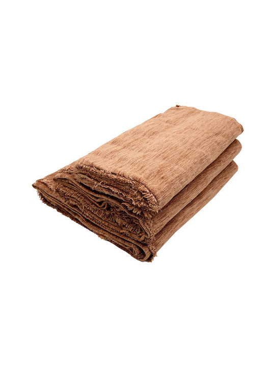 Sunshine Ριχτάρι Διθέσιου Καναπέ Chenille 180x240εκ. brown