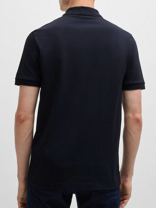 Boss Tricou Polo Albastru Închis