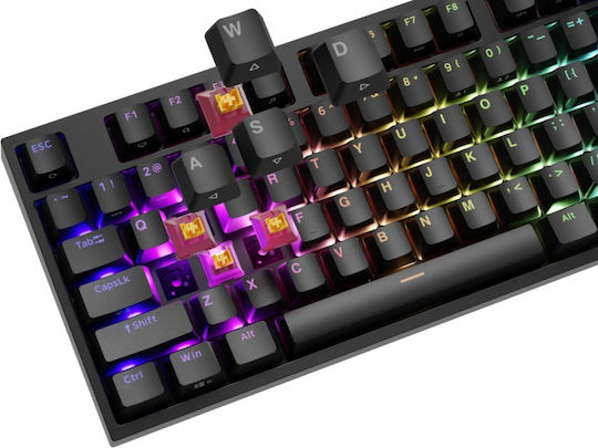 Genesis Thor 404 Gaming Mechanical Keyboard with Outemu Peach Silent switches and RGB lighting (English US)