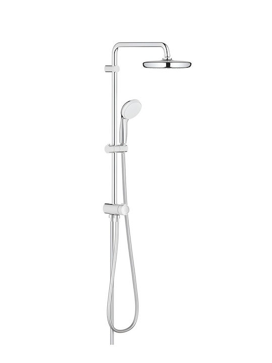 Grohe Tempesta Ρυθμιζόμενη Στήλη Ντουζ με Μπαταρία Ασημί