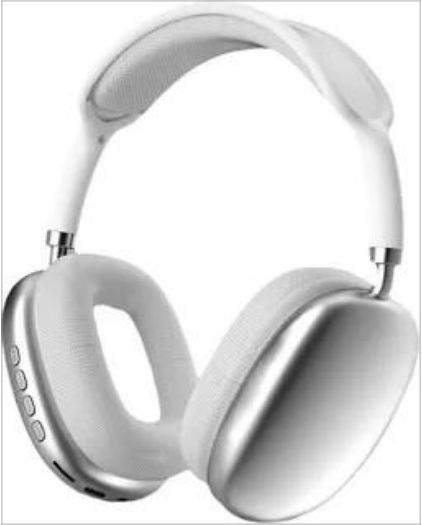 P9 Pro Max Kabellose Bluetooth Über Ohr Kopfhörer mit 5 Stunden Betriebszeit Silber