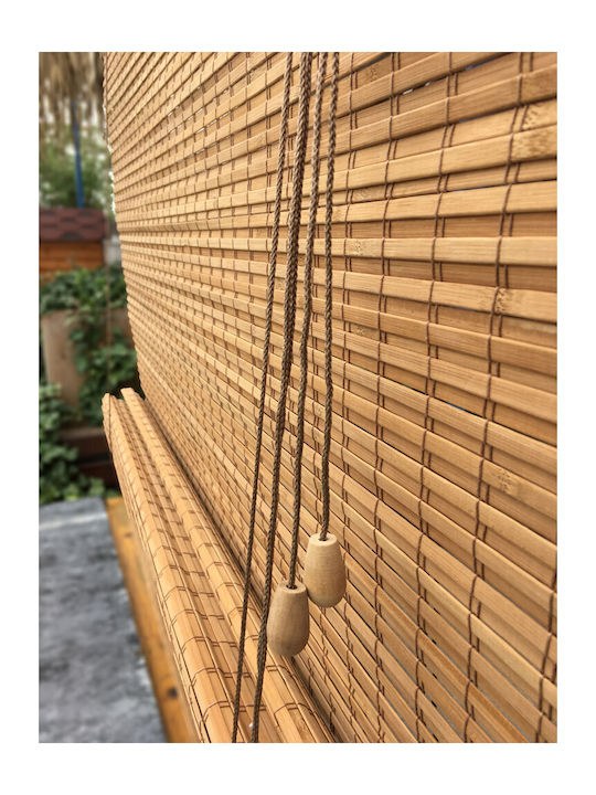 Woodware Shade Blind Bamboo in Brown Color L200xH220cm