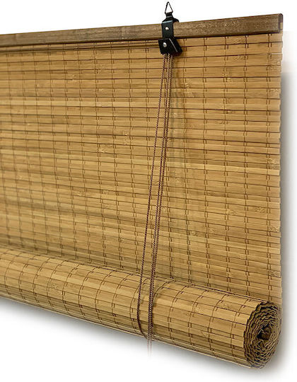 Woodware Στόρι Σκίασης Μπαμπού σε Καφέ Χρώμα Π200xΥ220εκ.