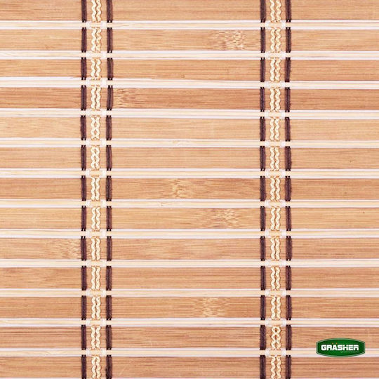 Grasher Bamboo Shading Blind In Brown Colour W80xH180cm