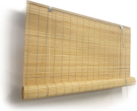 Woodware Στόρι Σκίασης Μπαμπού σε Μπεζ Χρώμα Π100xΥ220εκ.