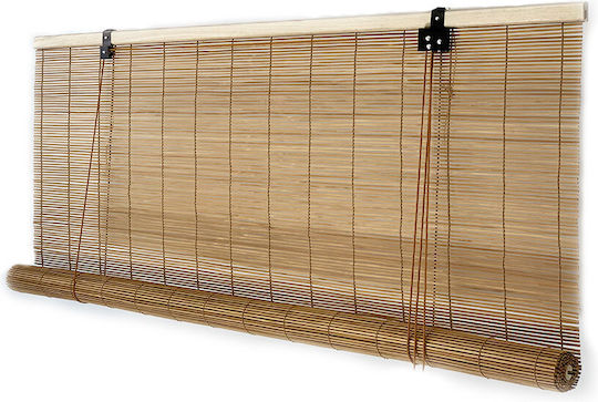 Woodware Στόρι Σκίασης Μπαμπού σε Καφέ Χρώμα Π120xΥ200εκ.