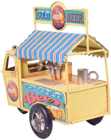 SP Souliotis Antique Decorative Metallic Car Cantina Brewery Tricycle