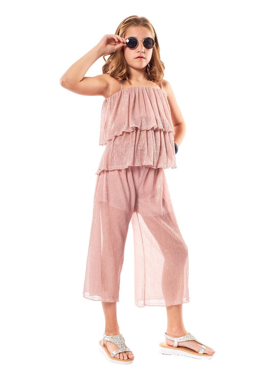 Kids' Set with Pants Summer 2pcs Gold