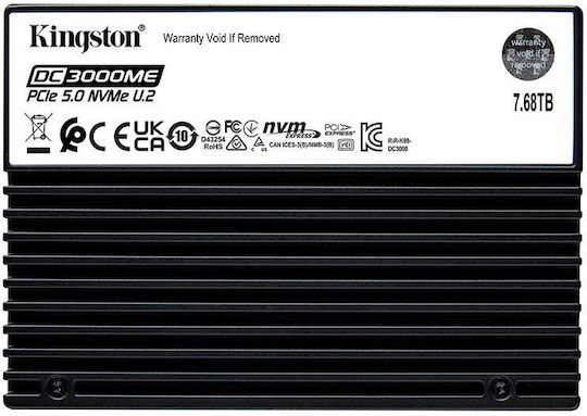 Kingston DC3000ME SSD 7,6TB 2,5 Zoll mit PCI Express 5.0 Schnittstelle SEDC3000ME/7T6