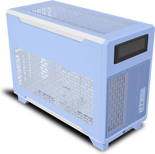 Thermaltake TR100 Мини Кула Компютърна Кутия Хидранджия Синя