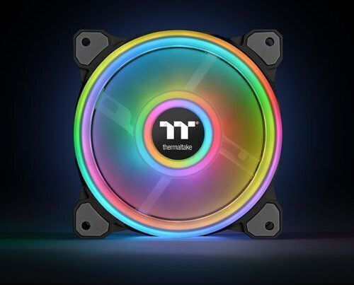 Thermaltake Riing Quad 12 Radiator Fan TT Premium Case Fan 120mm (1500rpm / 40.9cfm) με RGB Φωτισμό και Σύνδεση 9-Pin