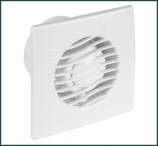 Awenta Wall-mounted Ventilator Bathroom 100mm White