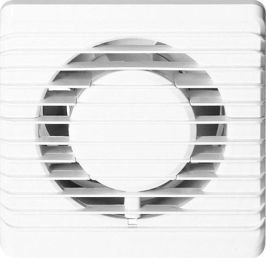Orno Wall-mounted Ventilator Bathroom 125mm White