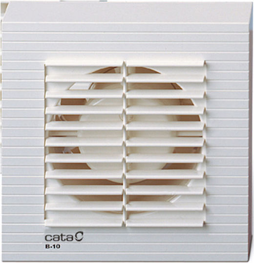 Cata B10 Plus Επιτοίχιος Εξαεριστήρας 98mm Λευκός