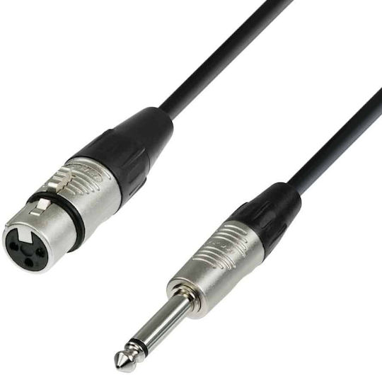 Adam Hall Cablu XLR de sex feminin - 3,5 mm male Negru 1.5m K5MYF0150