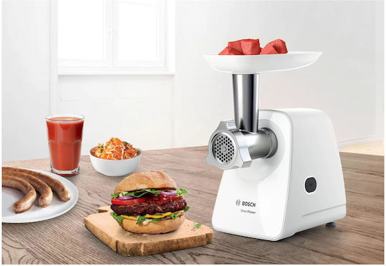 Bosch Μηχανή Άλεσης Κιμά 1500W Λευκή