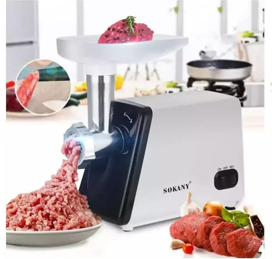 Sokany SK-312 Μηχανή Άλεσης Κιμά 2500W Λευκή
