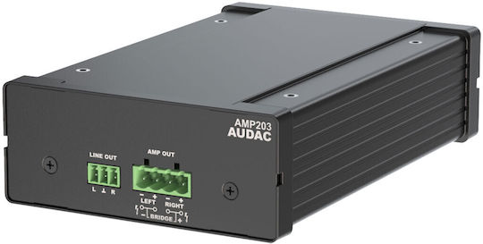 Audac AMP203 Τελικός Ενισχυτής Hi-Fi Stereo Μαύρος