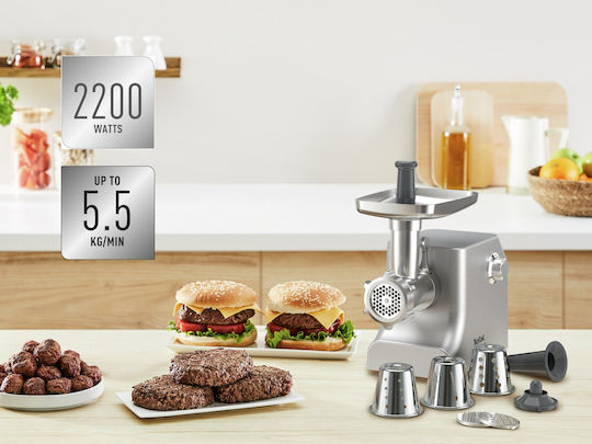 Tefal Μηχανή Άλεσης Κιμά / Ντομάτας 2200W Ασημί