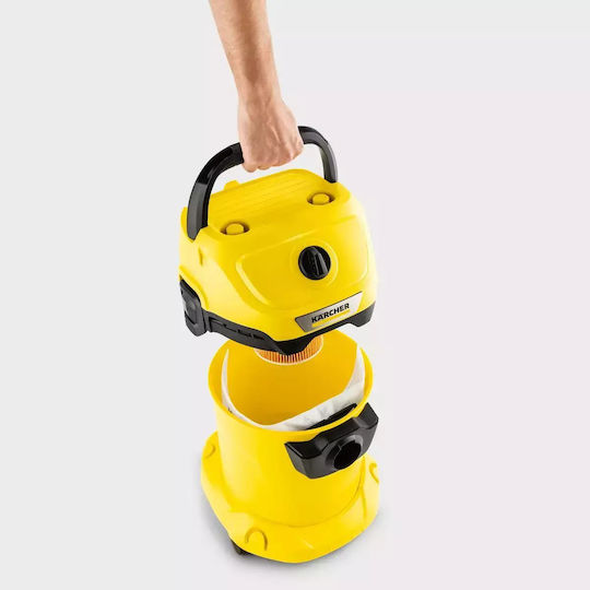 Karcher WD 3 V-17/6/20 CAR Vacuum Wet / Dry 1000W with Plastic Bin 17lt