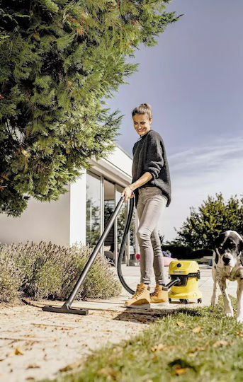 Karcher WD 3 V-15/4/20 Car Staubsauger Flüssigkeiten / Feststoffe 1000W mit Kunststoff Behälter 15Es