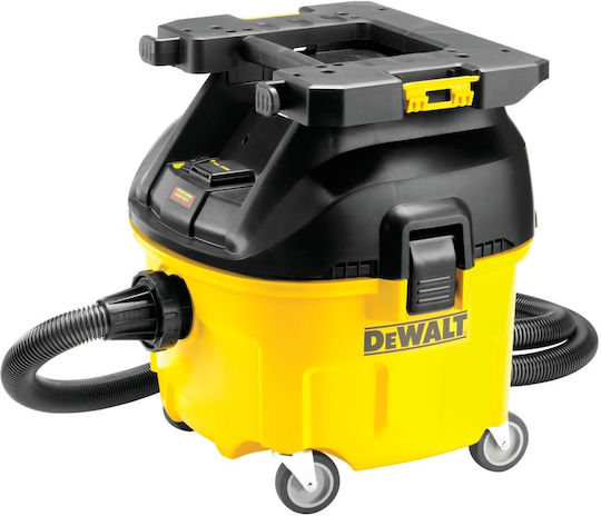 DEWALT Прахосмукачка За Течности / Твърди 1400W с Пластмаса Контейнер 30лт