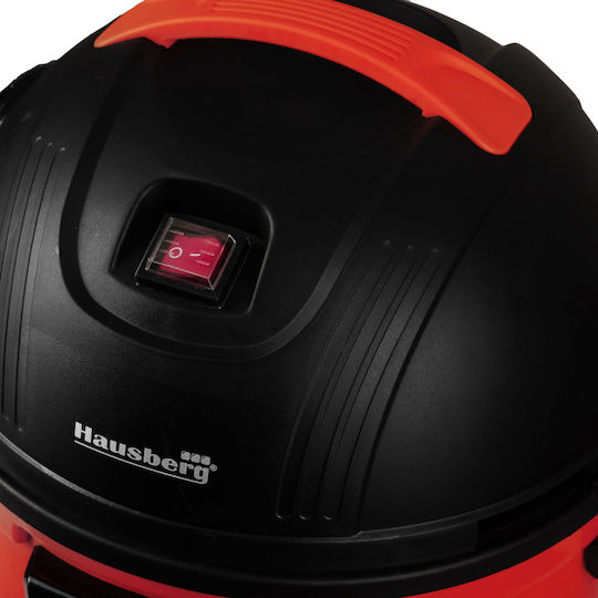 Hausberg Staubsauger Flüssigkeiten / Feststoffe 1200W mit Kunststoff Behälter 15Es