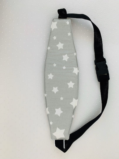 Headband Elastic Safety Tape Gray Stars