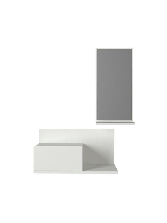 Rodos Entry Furniture with Mirror 60x30x100cm