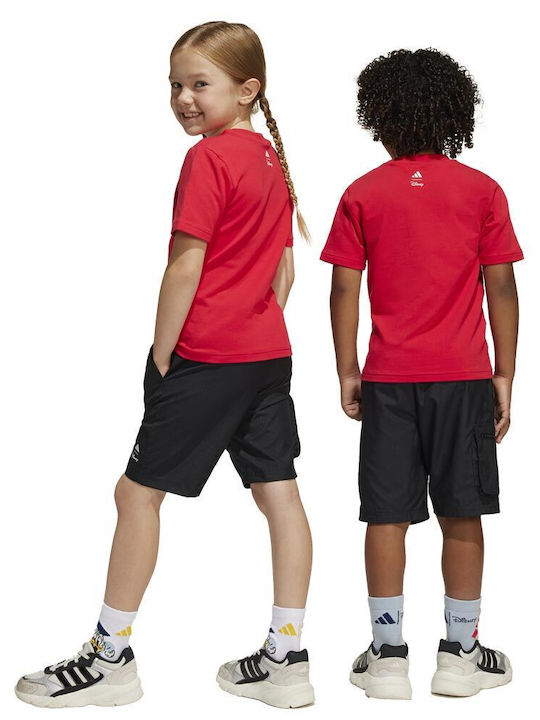 Kids' Set with Shorts Summer 2pcs Red Disney Mickey Mouse