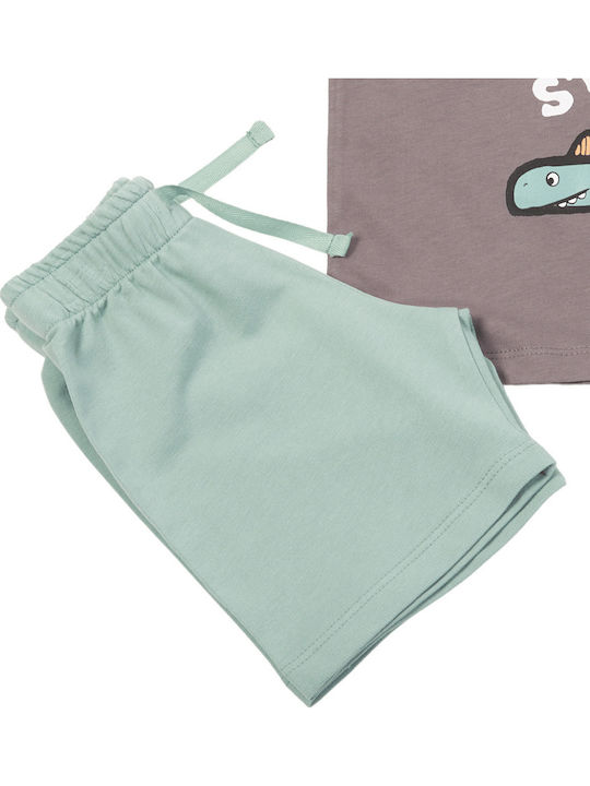 Kinder-Set mit Shorts Sommer 2Stück Anthracite