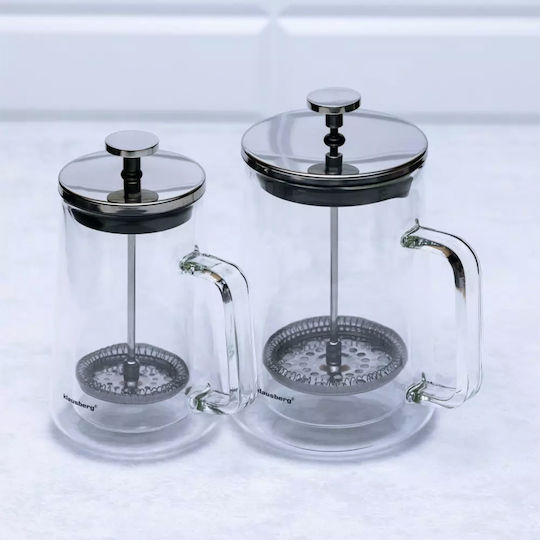 Klausberg Cafetieră cu Filtru Manual din Oțel Inoxidabil Argintiu 600ml