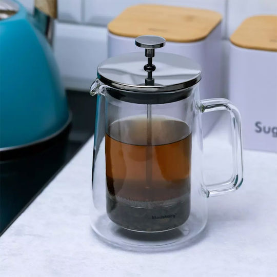 Klausberg Cafetieră cu Filtru Manual din Oțel Inoxidabil Argintiu 600ml