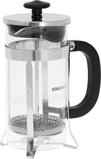 KING Hoff Manual Filter Coffee Maker Stainless Steel Silver 350ml