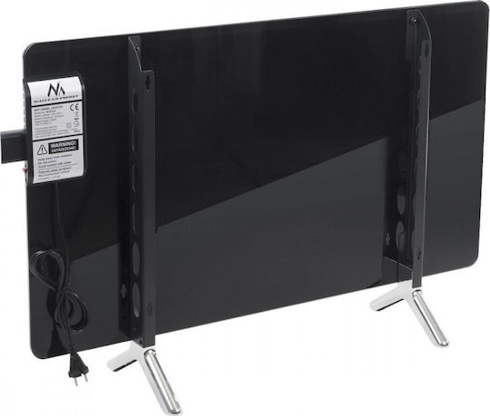 Maclean Energy Konvektorheizung Boden 600W mit elektronischem Thermostat und WiFi 100x55cm Schwarz